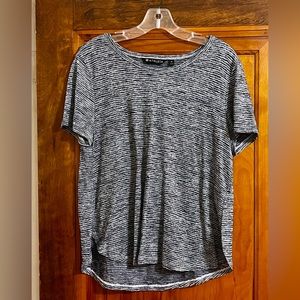 Athleta Striped Breezy Tee Size M